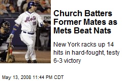 Church Batters Former Mates as Mets Beat Nats