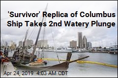 Columbus Replica Ship Sinks in Texas, Again