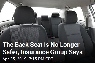 The Back Seat is No Longer Safer, Insurance Group Says