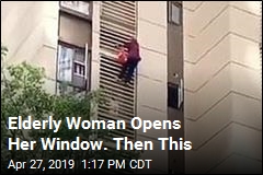 Woman in Her 80s Climbs Down 10 Stories
