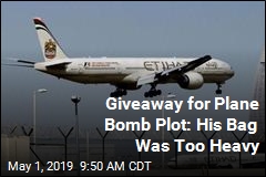 Giveaway for Plane Bomb Plot: His Bag Was Too Heavy