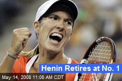 Henin Retires at No. 1