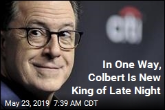 Colbert Notches Win for CBS It Hasn&#39;t Seen Since Letterman