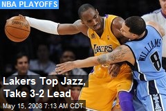 Lakers Top Jazz, Take 3-2 Lead