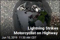 Motorcyclist Struck by Lightning, Causing Fatal Crash