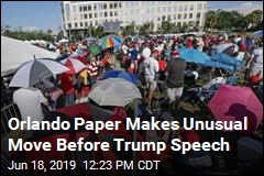 Orlando Paper Makes Unusual Move Before Trump Speech