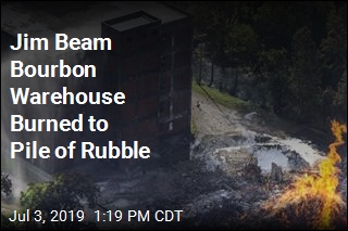 Jim Beam Bourbon Warehouse Burned to Pile of Rubble