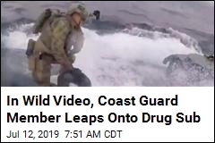 Coast Guard Member Jumps on Drug Sub in Dramatic Raid