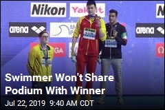 Swimmer Won&#39;t Share Podium With Winner