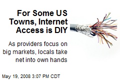 For Some US Towns, Internet Access is DIY