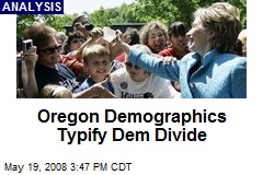 Oregon Demographics Typify Dem Divide