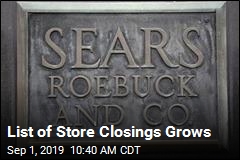 List of Store Closings Grows