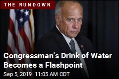 Congressman&#39;s Drink of Water Becomes a Flashpoint