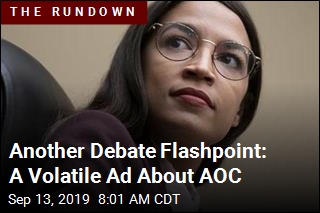 Volatile Ad During Debate Takes Aim at AOC