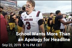 School Wants More Than an Apology for Headline