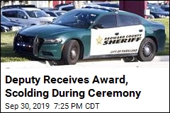 Deputy Receives Award, Scolding During Ceremony