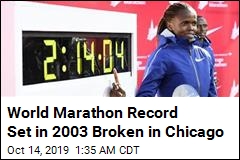 World Marathon Record Set in 2003 Broken in Chicago