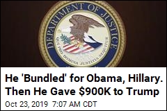 He &#39;Bundled&#39; for Obama, Hillary. Then He Gave $900K to Trump