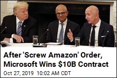 $10B Defense Contract Goes to Microsoft, to Amazon&#39;s Surprise