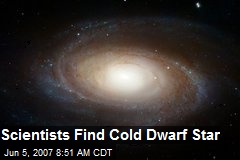 Scientists Find Cold Dwarf Star