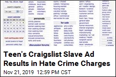 Craigslist Ad Results in Hate Crime Charges for Teen