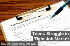 Teens Struggle in Tight Job Market