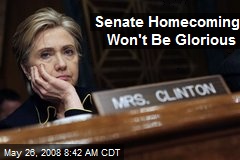 Senate Homecoming Won't Be Glorious