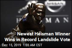 Newest Heisman Winner Wins in Record Landslide Vote