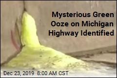 Mysterious Green Ooze on Michigan Highway Identified