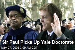 Sir Paul Picks Up Yale Doctorate