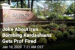 Prof Fired for Joke About Iran Bombing the Kardashians