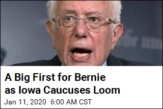 A Big First for Bernie as Iowa Caucuses Loom