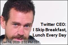 Twitter CEO: I Eat Just 7 Meals a Week