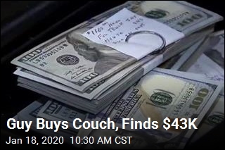 Guy Makes Incredible Find in Used Couch