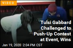 Tulsi Gabbard Challenged to Push-Up Contest at Event, Wins