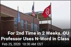 For 2nd Time in 2 Weeks, OU Professor Uses N-Word in Class