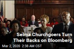 Selma Churchgoers Turn Their Backs on Bloomberg