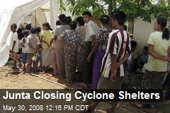 Junta Closing Cyclone Shelters