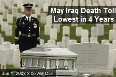 May Iraq Death Toll Lowest in 4 Years