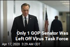 Romney Is Only GOP Senator Left Out of Virus Task Force