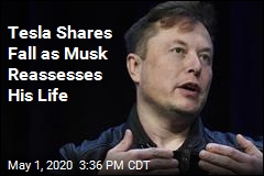 Tesla Shares Fall as Musk Reassesses His Life