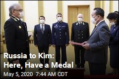Russia Gives Medal to Kim Jong Un