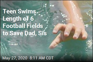 Teen Swims Length of 6 Football Fields to Save Dad, Sis