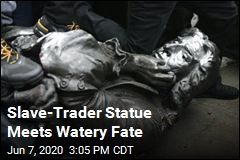 Slave-Trader Statue Gets Dunked in the Harbor