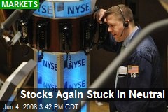 Stocks Again Stuck in Neutral