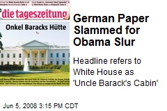 German Paper Slammed for Obama Slur