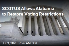 SCOTUS Allows Alabama to Restore Voting Restrictions