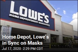 Home Depot, Lowe&rsquo;s in Sync on Masks