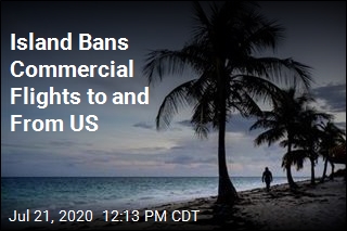 Island Bans Commercial Flights to and From US