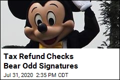 Tax Refund Checks Bear Odd Signatures